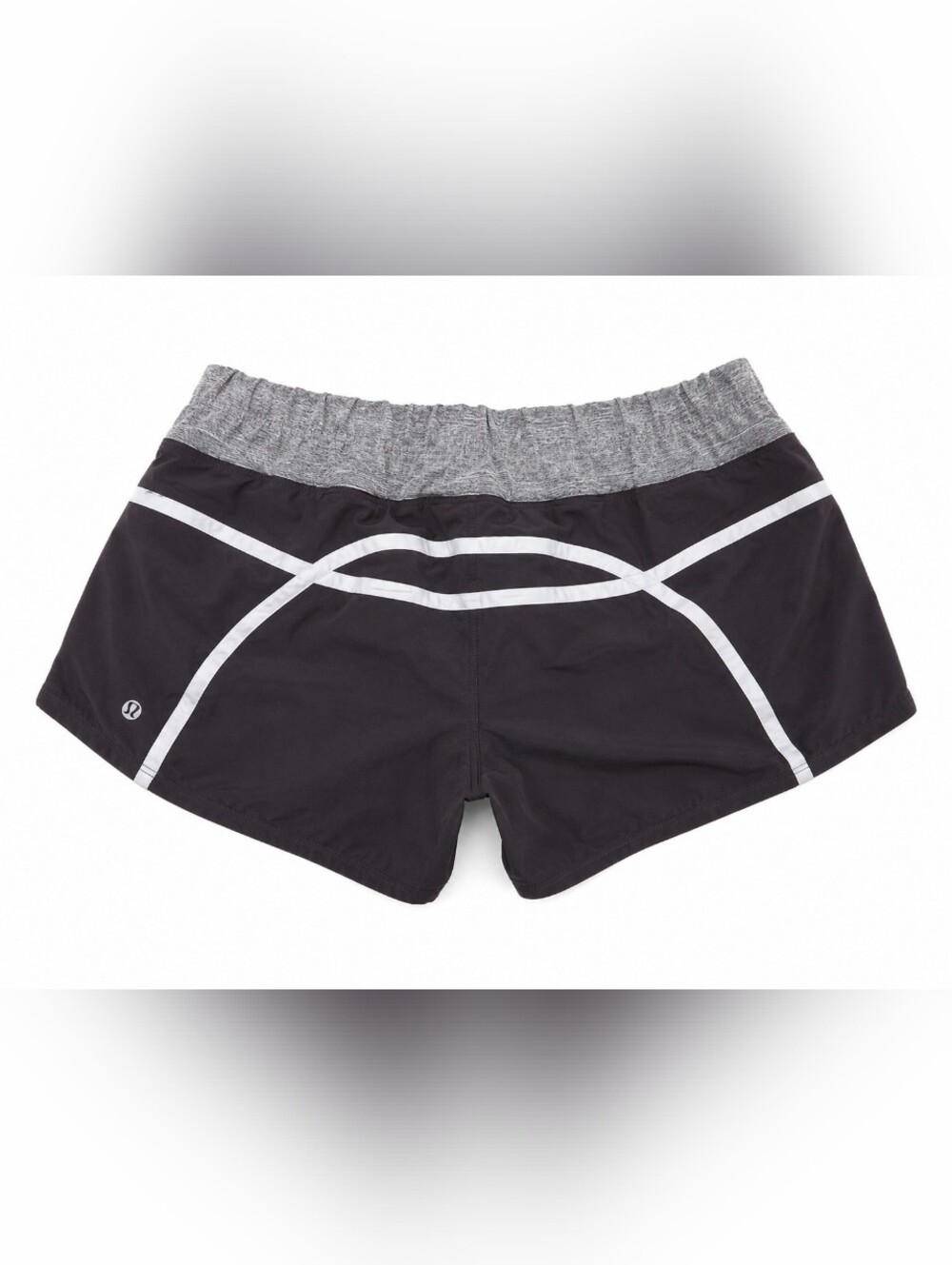 Lululemon Women’s Gray Reflective Running Shorts Athletic Speed Shorts